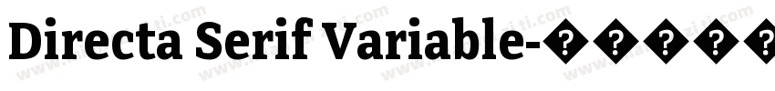 Directa Serif Variable字体转换